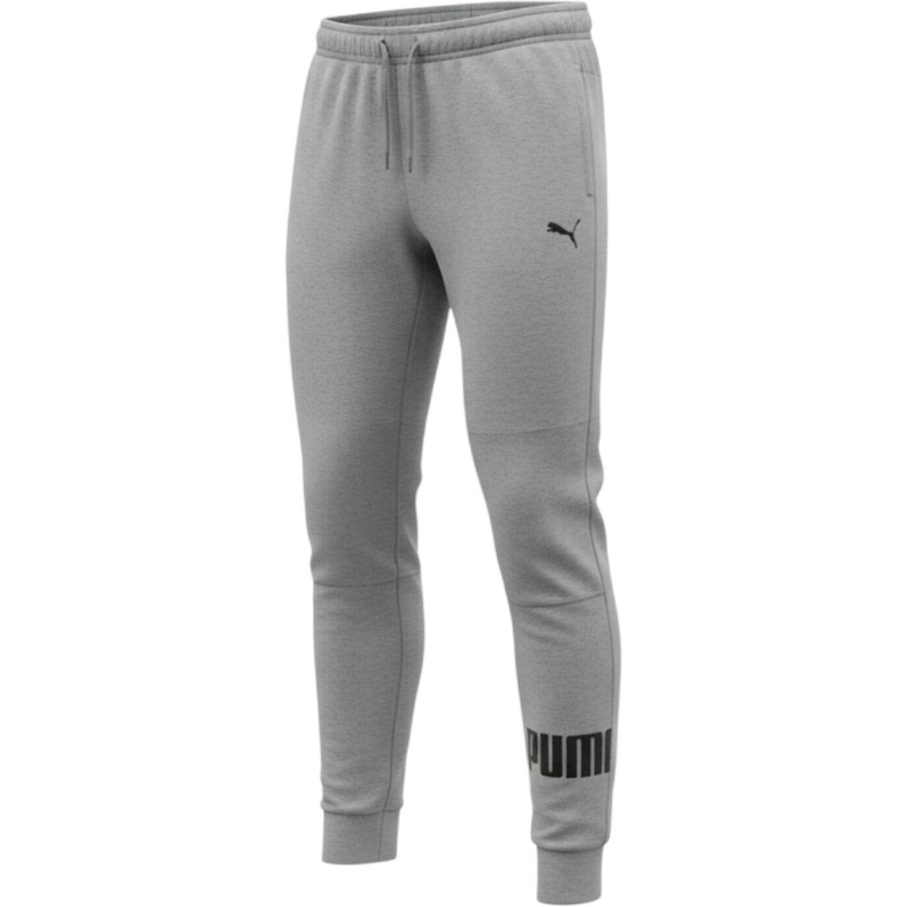 Puma Boys Heather Gray Fleece Jogger Sweatpants Size Large L G 14-16